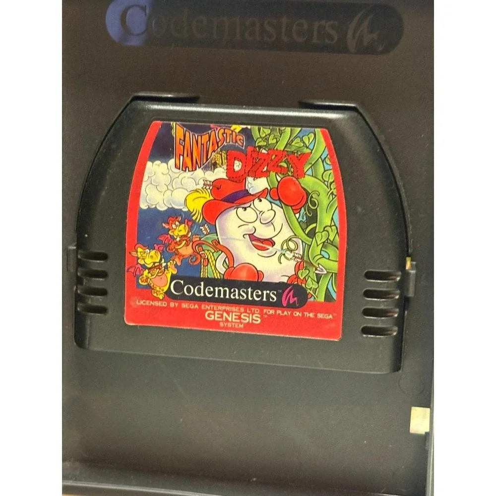 Fantastic Dizzy (Sega Genesis, 1993) Complete in Case with Cartridge - Tested!